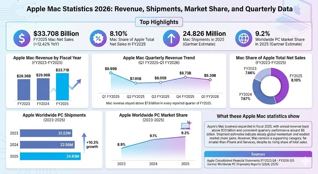Apple Mac statistics